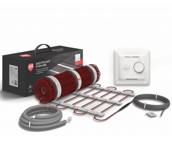 Royal Thermo EasyFix Mat RTEM 2-180-9 с терморегулятором Basic, Площадь нагрева: 9 м²