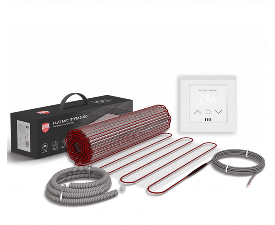 Royal Thermo Flat Mat RTFM 2-150-9 с терморегулятором RTS-16, Площадь нагрева: 9 м²