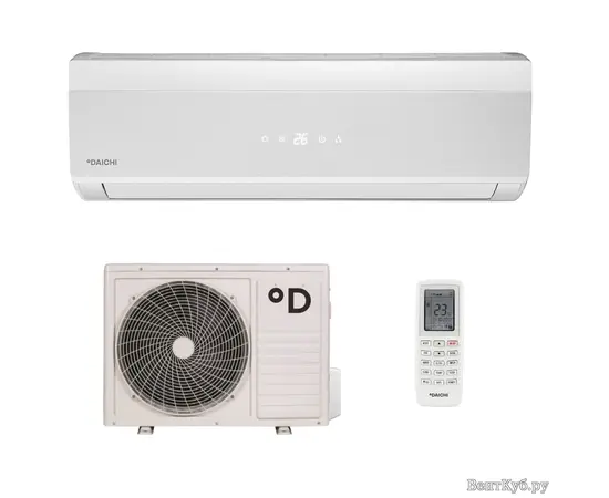 Daichi DA20AVQS1-W/DF20AVS1, Рекомендуемая площадь и мощность: 20 м² - 2 кВт