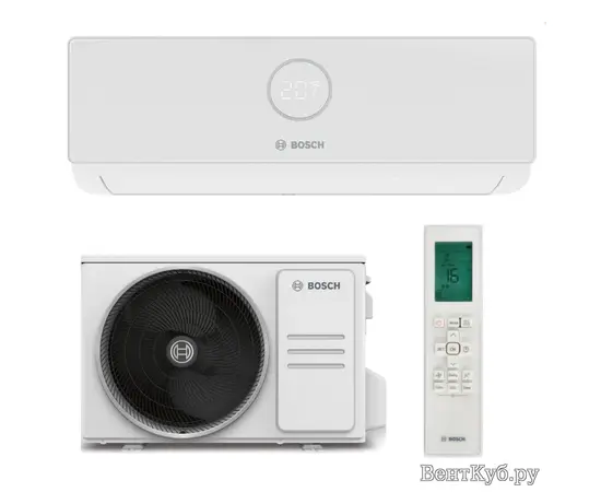 Bosch CLL5000 W 22 / CLL5000 22, Рекомендуемая площадь и мощность: 20 м² - 2 кВт, Тип кондиционера: Инверторный