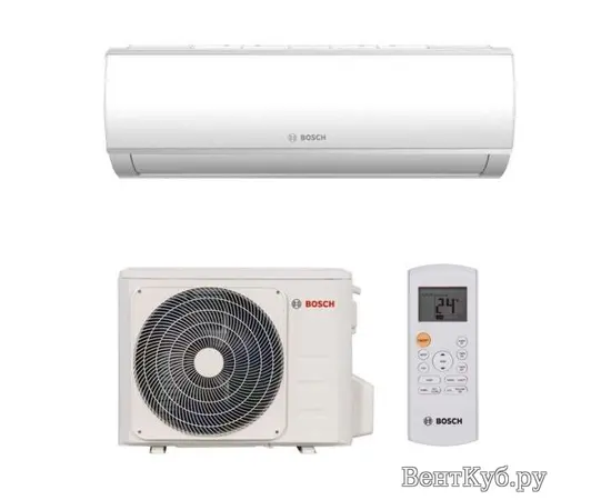 Bosch Climate 5000 RAC 3,5-3 IBW / Climate 5000 RAC 3,5-2 OUE, Рекомендуемая площадь и мощность: 35 м² - 3,5 кВт, Тип кондиционера: Инверторный