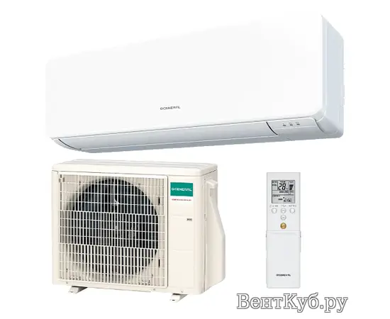 General ASHG09KMCC/AOHG09KMCC, Рекомендуемая площадь и мощность: 25 м² - 2,5 кВт General ASHG09KMCC/AOHG09KMCC, Рекомендуемая площадь и мощность: 25 м² - 2,5 кВт