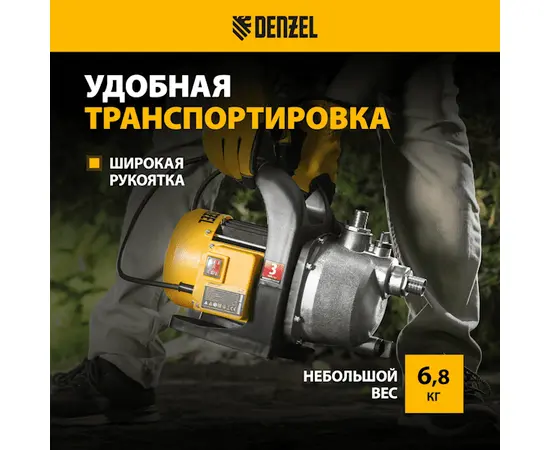 Denzel GPL800Х, Номинальный расход воды (л/мин): 53, - 5