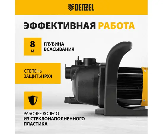 Denzel GPL600, Номинальный расход воды (л/мин): 50, - 3
