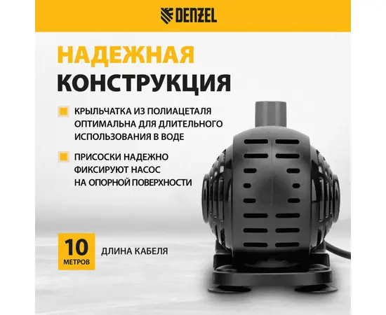 Denzel FNP31-24, Номинальный расход воды (л/мин): 1500, - 3