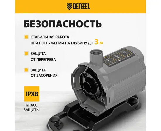 Denzel FNP31-24, Номинальный расход воды (л/мин): 1500, - 4