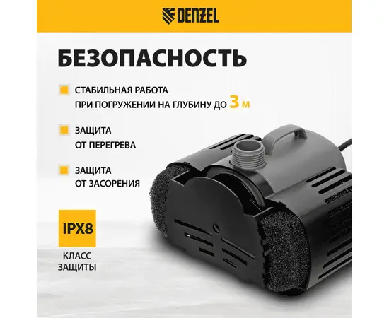 Denzel FNP90-39, Номинальный расход воды (л/мин): 3200, - 4