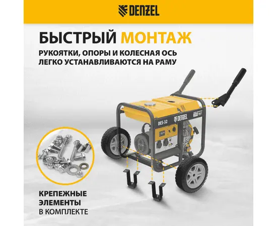 Транспортировочный комплект для генераторов Denzel DES-32, DES-32E, - 3