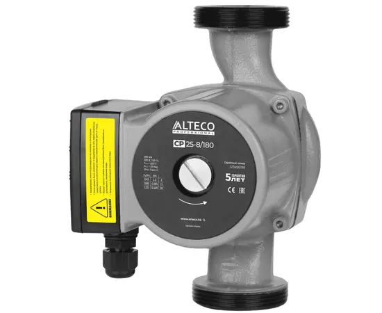 Alteco CP 25-8/180, Номинальный расход воды (л/мин): 114 Alteco CP 25-8/180, Номинальный расход воды (л/мин): 114