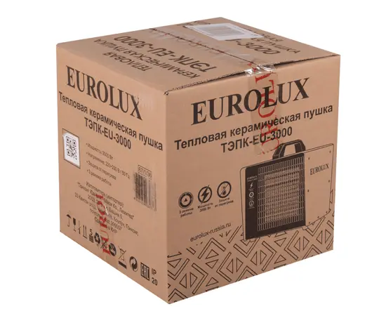 Eurolux ТЭПК-EU-3000, Мощность: 3 кВт, - 7