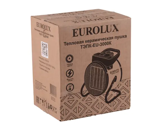 Eurolux ТЭПК-EU-3000K, Мощность: 3 кВт, - 6