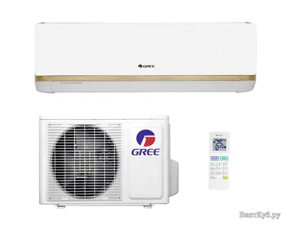 Gree GWH09AAAXA-K3NNA2A, Рекомендуемая площадь и мощность: 25 м² - 2,5 кВт, Тип кондиционера: Неинверторный