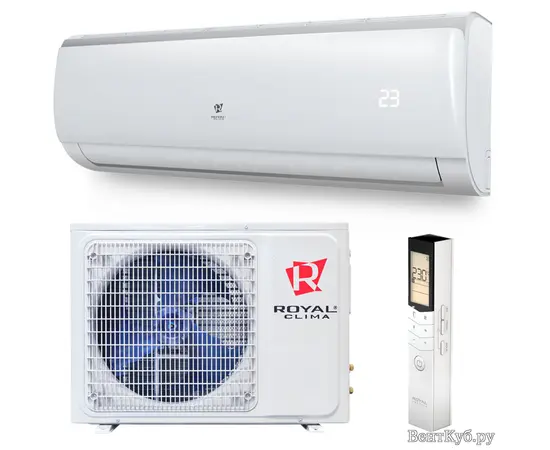 Royal Clima RC-T25HN, Рекомендуемая площадь и мощность: 25 м² - 2,5 кВт, Тип кондиционера: Неинверторный Royal Clima RC-T25HN, Рекомендуемая площадь и мощность: 25 м² - 2,5 кВт, Тип кондиционера: Неинверторный