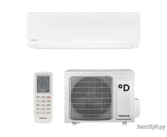 Daichi ICE20AVQ1/ICE20FV1, Рекомендуемая площадь и мощность: 20 м² - 2 кВт, Тип кондиционера: Неинверторный