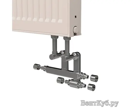 Royal Thermo комплект фитингов для подключения радиатора из плинтуса Royal Thermo комплект фитингов для подключения радиатора из плинтуса