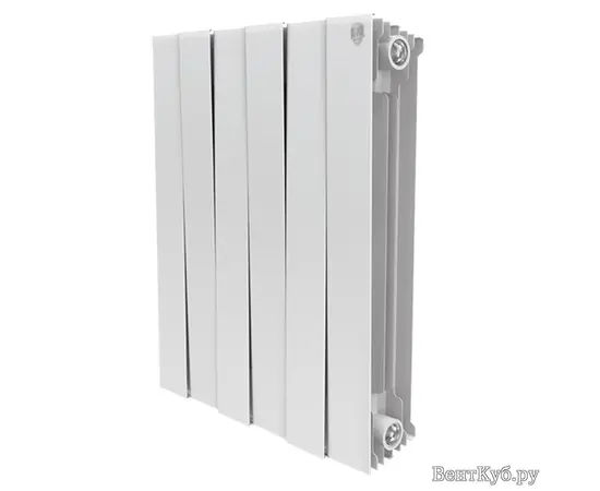Royal Thermo PianoForte 500/Bianco Traffico x10, Количество секций (шт): 10, Межосевое расстояние (мм): 500, Подключение: Боковое