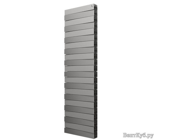 Royal Thermo PianoForte Tower/Silver Satin x18, Количество секций вариация радиаторы: 18, Цвет: Серый