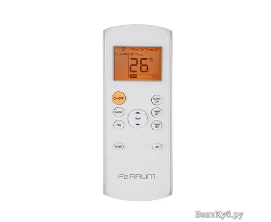 Ferrum FIS07F2/FOS07F2, Рекомендуемая площадь и мощность: 20 м² - 2 кВт, Тип кондиционера: Неинверторный, - 7