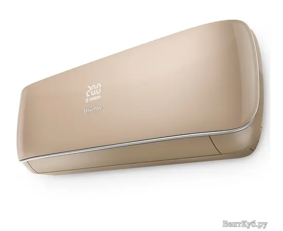 Hisense AS-10UR4SVPSC5(C), Рекомендуемая площадь и мощность: 25 м² - 2,5 кВт, Тип кондиционера: Инверторный, Цвет: Золотой, - 2