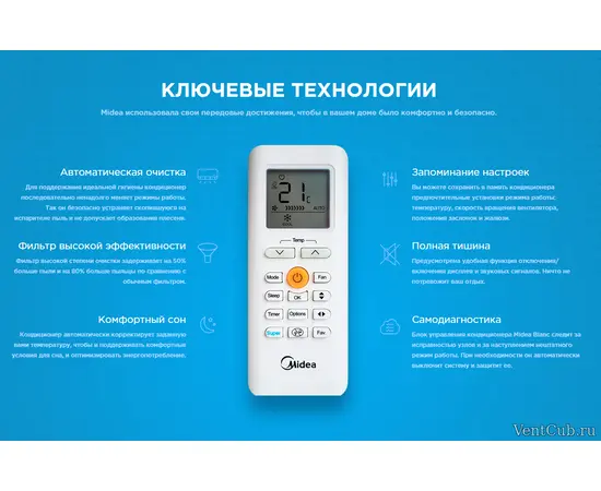 Midea MSMA1B-12HRN1 / MOBA01-12HN1, - 4