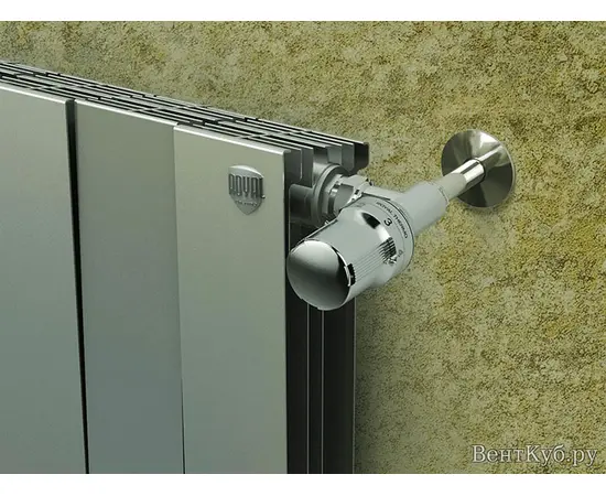 Royal Thermo PianoForte 500/Silver Satin x10, Количество секций (шт): 10, Межосевое расстояние (мм): 500, Подключение: Боковое, - 2