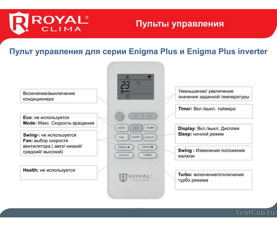 Royal Clima RCI-E72HN, - 3