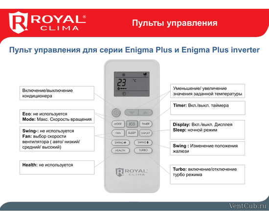 Royal Clima RCI-E28HN, - 3