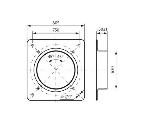 Nevatom VO 630-4D-03, Диаметр: 630 мм, Питание: 380 В (3Ф), Серия: С настенной панелью, - 4 Nevatom VO 630-4D-03, Диаметр: 630 мм, Питание: 380 В (3Ф), Серия: С настенной панелью, - 4