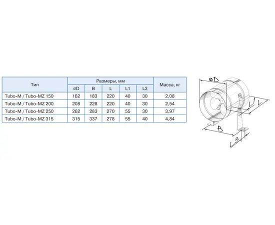 Blauberg Tubo-M 200, - 2