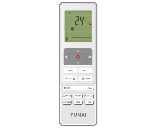Funai RAC-SN70HP.D03, Рекомендуемая площадь и мощность: 70 м² - 7 кВт, Тип кондиционера: Неинверторный, - 6