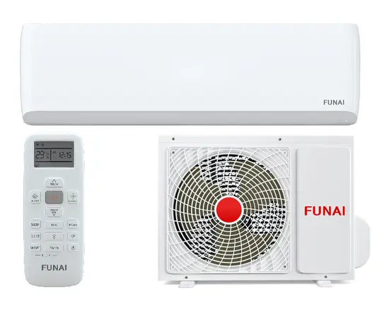 Funai RAC-SM55HP.D03, Рекомендуемая площадь и мощность: 50 м² - 5 кВт, Тип кондиционера: Неинверторный Funai RAC-SM55HP.D03, Рекомендуемая площадь и мощность: 50 м² - 5 кВт, Тип кондиционера: Неинверторный