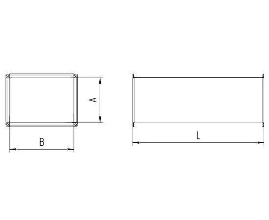 Воздуховод Неватом 300*400-1410-оц.-0.7-т2.т2, Типоразмер (мм): 300х400, - 4