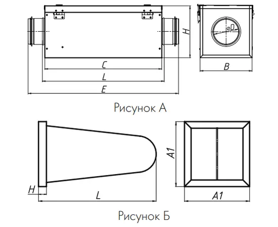 Фильтр-бокс FVK-100, Вид: Фильтр-бокс, Диаметр: 100 мм, Тип фильтра: Карманный, - 3