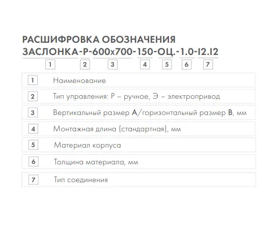 Заслонка Р 150х200, Типоразмер (мм): 150х200, Тип управления: Ручное, Бренд: Неватом, - 2