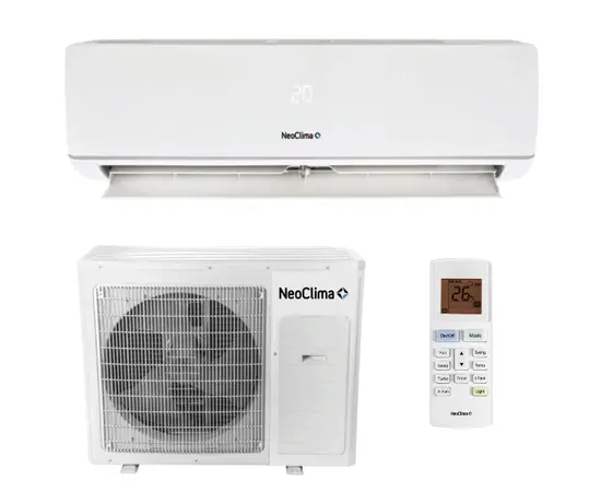 NeoClima NU/NS-HAX24RWI, Рекомендуемая площадь и мощность: 60 м² - 6 кВт, Тип кондиционера: Инверторный NeoClima NU/NS-HAX24RWI, Рекомендуемая площадь и мощность: 60 м² - 6 кВт, Тип кондиционера: Инверторный