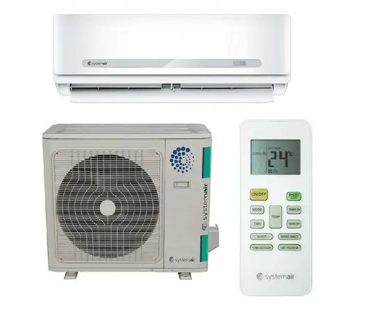 Systemair Sysplit Wall Smart 30 V3 HP Q, Рекомендуемая площадь и мощность: 80 м² - 8 кВт, Тип кондиционера: Неинверторный