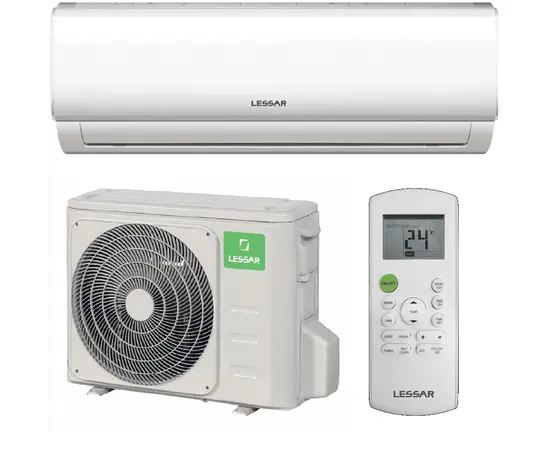 Lessar LS-HE09KRA2/LU-HE09KRA2, Рекомендуемая площадь и мощность: 25 м² - 2,5 кВт, Тип кондиционера: Инверторный