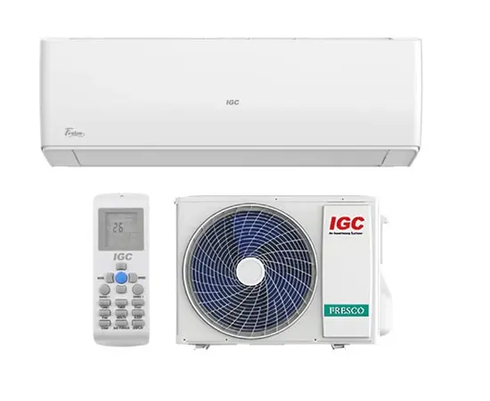 IGC RAS/RAC-18MBL, Рекомендуемая площадь и мощность: 50 м² - 5 кВт, Тип кондиционера: Неинверторный