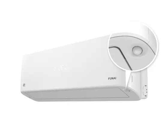Funai RACI-EM25HP.D04, Рекомендуемая площадь и мощность: 25 м² - 2,5 кВт, Тип кондиционера: Инверторный, - 9