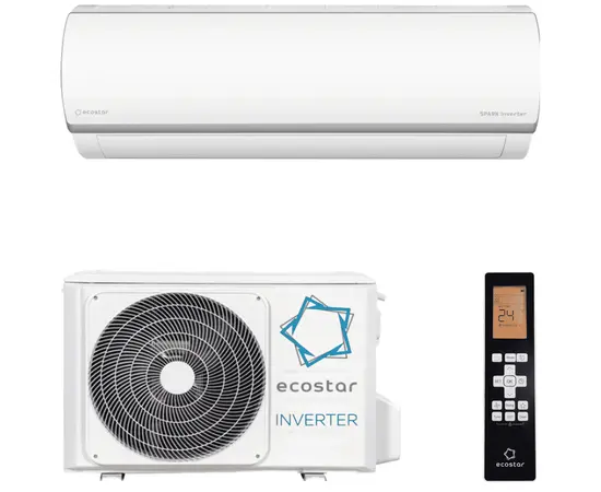 Ecostar KVS-ISP12HT.1, Рекомендуемая площадь и мощность: 30 м² - 3 кВт, Тип кондиционера: Инверторный Ecostar KVS-ISP12HT.1, Рекомендуемая площадь и мощность: 30 м² - 3 кВт, Тип кондиционера: Инверторный