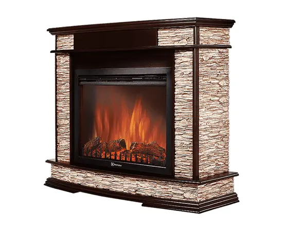 Firelight Scala 25 камень сланец скалистый бурый, шпон тёмный дуб, - 2