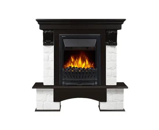 Firelight Forte Classic камень белый, шпон темный дуб