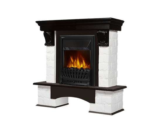 Firelight Forte Classic камень белый, шпон темный дуб, - 2