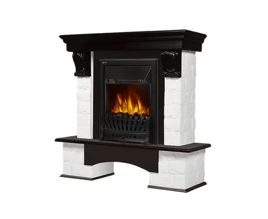 Firelight Forte Classic камень белый, шпон темный дуб, - 2