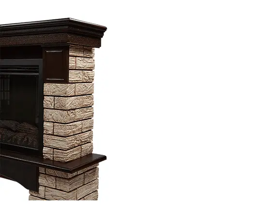 Firelight Forte Wood 25 камень коричневый, шпон темный дуб, - 3