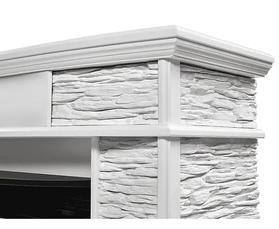 Firelight Scala Classic камень сланец скалистый белый, шпон белый дуб, - 3 Firelight Scala Classic камень сланец скалистый белый, шпон белый дуб, - 3