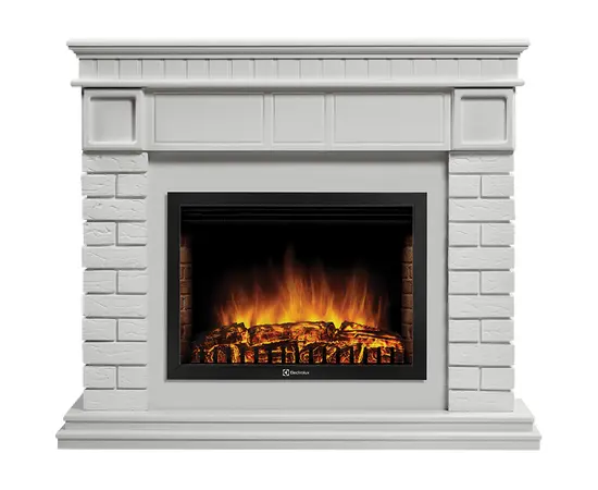 Firelight Bricks 25 камень белый, белая эмаль, Цвет: Белый