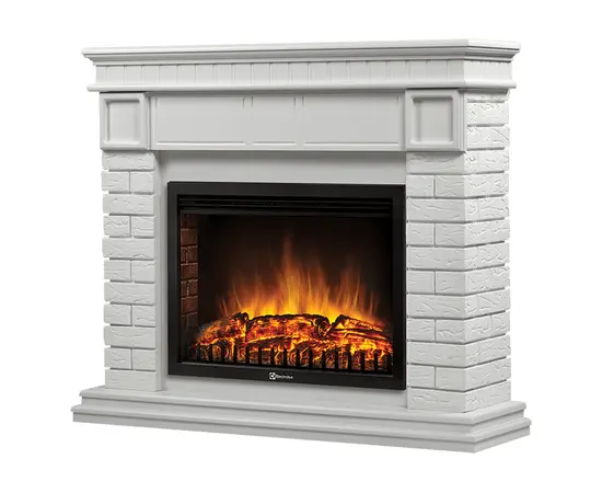 Firelight Bricks 25 камень белый, белая эмаль, Цвет: Белый, - 2