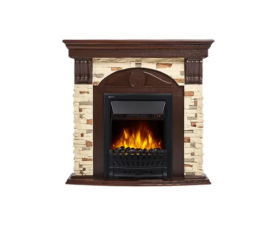 Firelight Torre Classic камень сланец натуральный, шпон темный дуб
