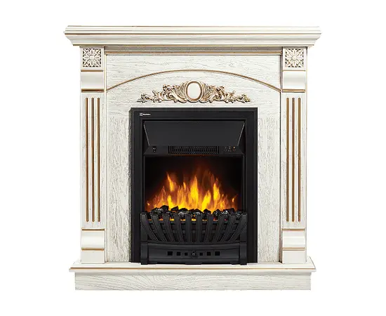 Firelight Barocco Classic шпон белый дуб с золотой патиной Firelight Barocco Classic шпон белый дуб с золотой патиной